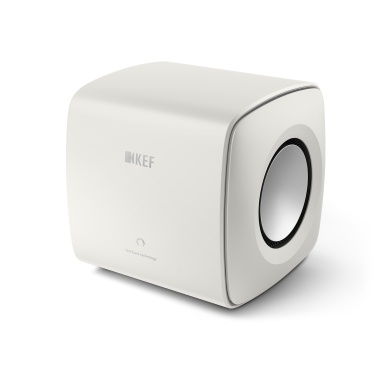 De Radiobeurs KEF KC62 mineraal wit front De Radiobeurs KEF KC62 mineraal wit front
