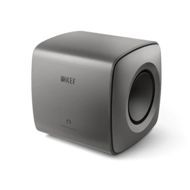 De Radiobeurs KEF KC62 titanium grijs front De Radiobeurs KEF KC62 titanium grijs front
