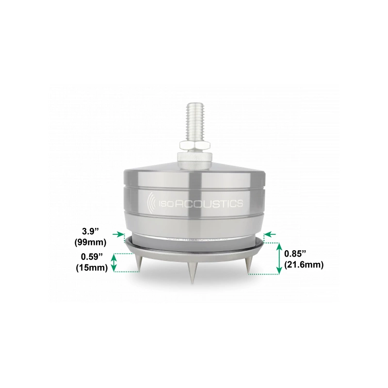 De Radiobeurs IsoAcoustics GAIA Titan Cronos Carpet Spikes