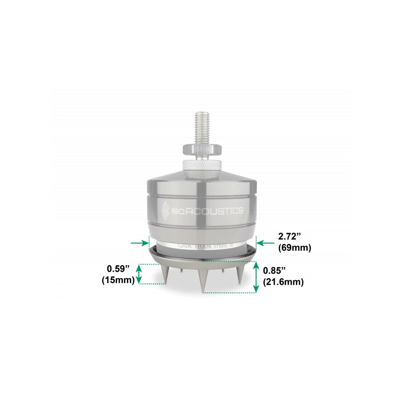 De Radiobeurs IsoAcoustics GAIA Titan Theis Carpet Spikes