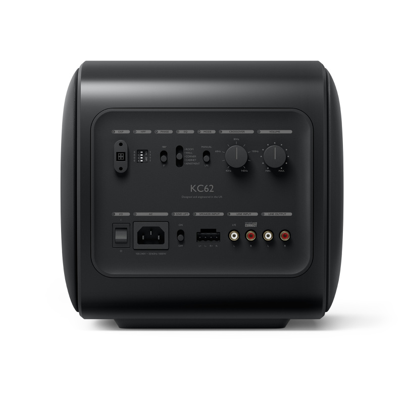 De Radiobeurs KEF KC62 carbon zwart front