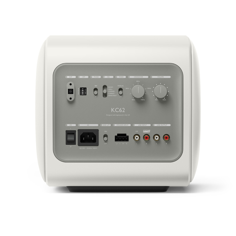 De Radiobeurs KEF KC62 mineraal wit front