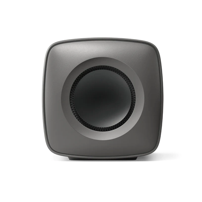 De Radiobeurs KEF KC62 titanium grijs front