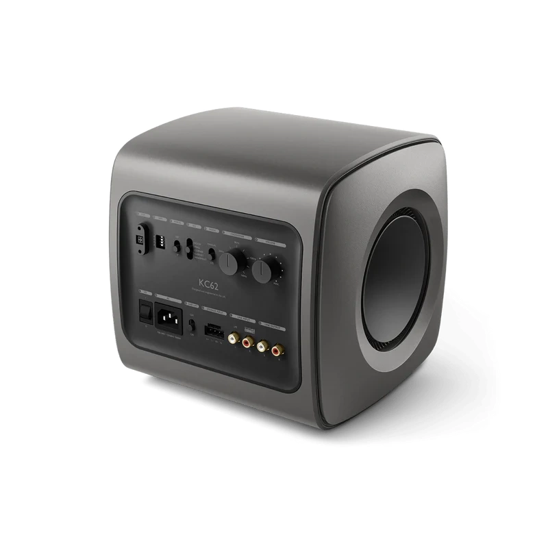 De Radiobeurs KEF KC62 titanium grijs front