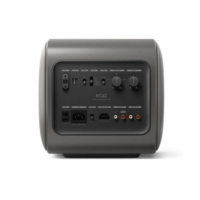 De Radiobeurs KEF KC62 titanium grijs front