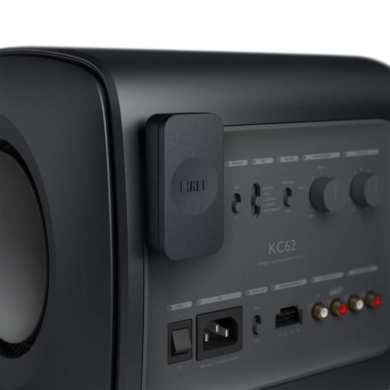 De Radiobeurs KEF KC62 carbon zwart front