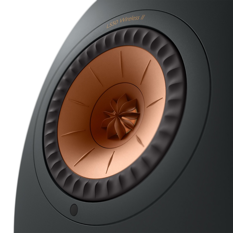 De Radiobeurs KEF LS50 wireless II carbon zwart front