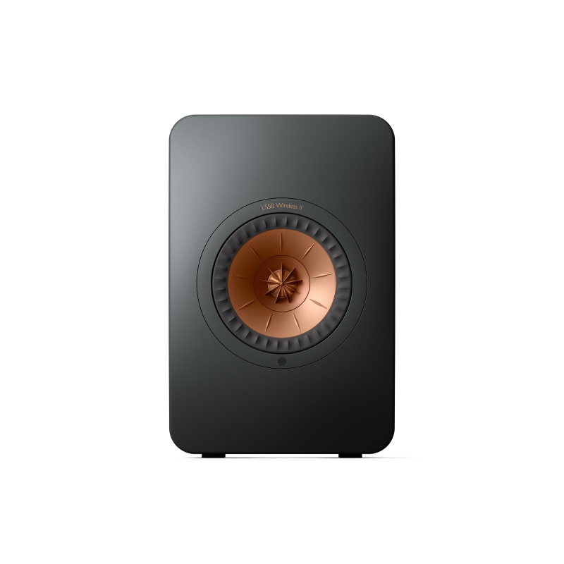 De Radiobeurs KEF LS50 wireless II carbon zwart front
