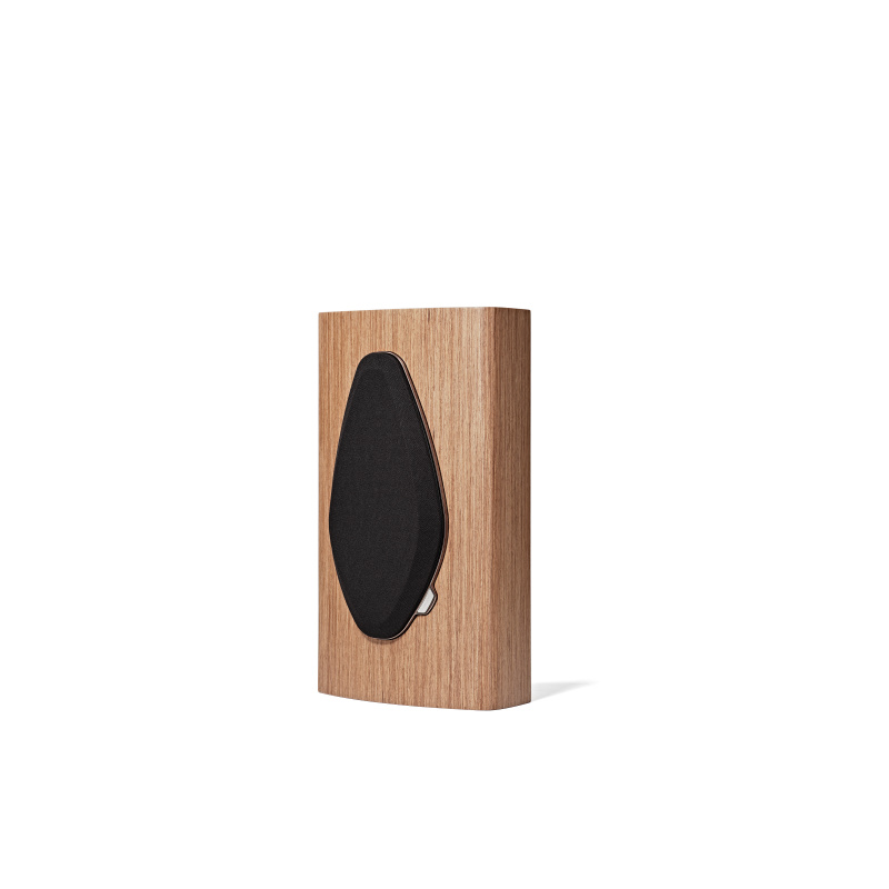 De Radiobeurs Sonus Faber Sonetto on wall G2 walnoot