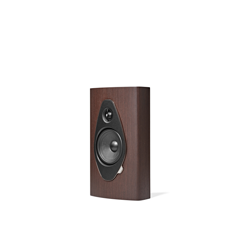 De Radiobeurs Sonus Faber Sonetto on wall G2 wengé